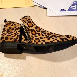 Dr Scholls leopard booties